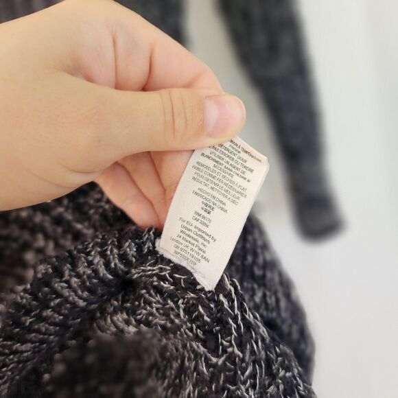 Free People Slouchy Sweater Size XS  Oversized Grunge, Rockabilly Boho, Gray - Picture 4 of 7